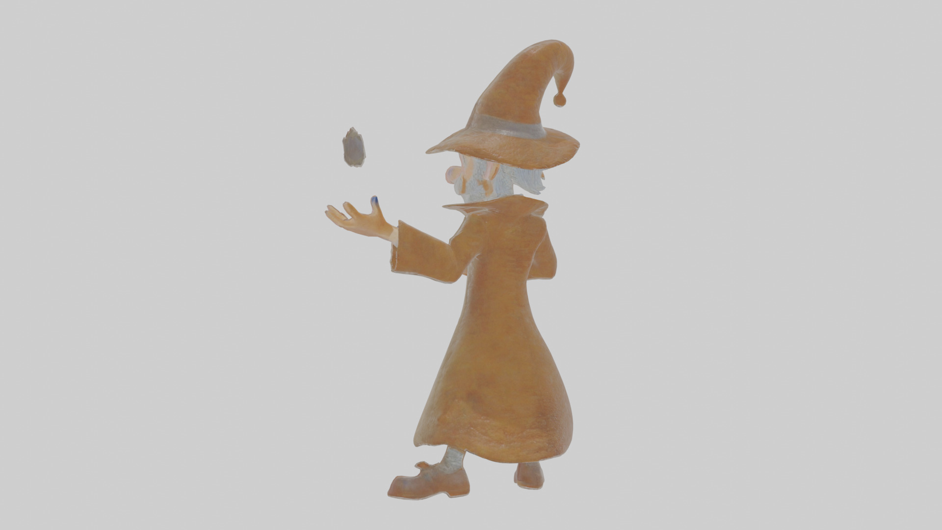 Cartoon Ignatius the Impish Illusionist Model Low-poly 3D model_1
