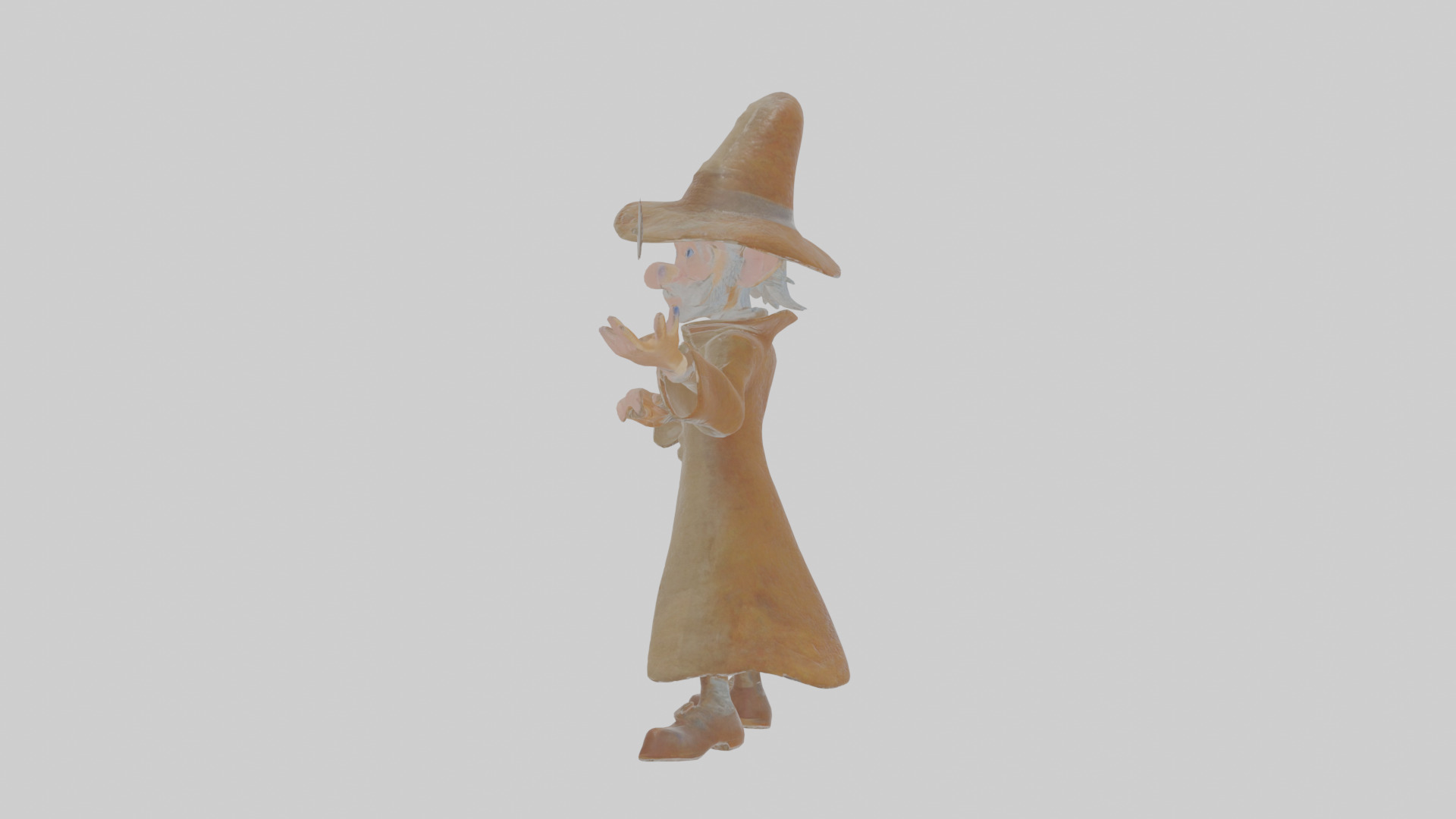 Cartoon Ignatius the Impish Illusionist Model Low-poly 3D model_16