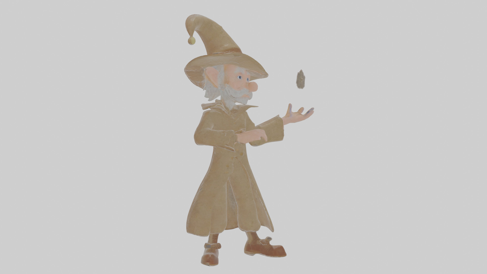 Cartoon Ignatius the Impish Illusionist Model Low-poly 3D model_15