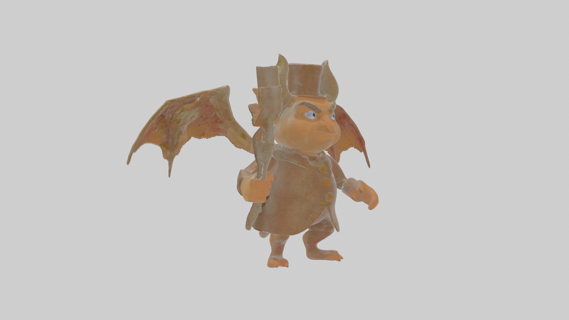 Cartoon Ignatius the Infernal Impresario Model Low-poly 3D model_12