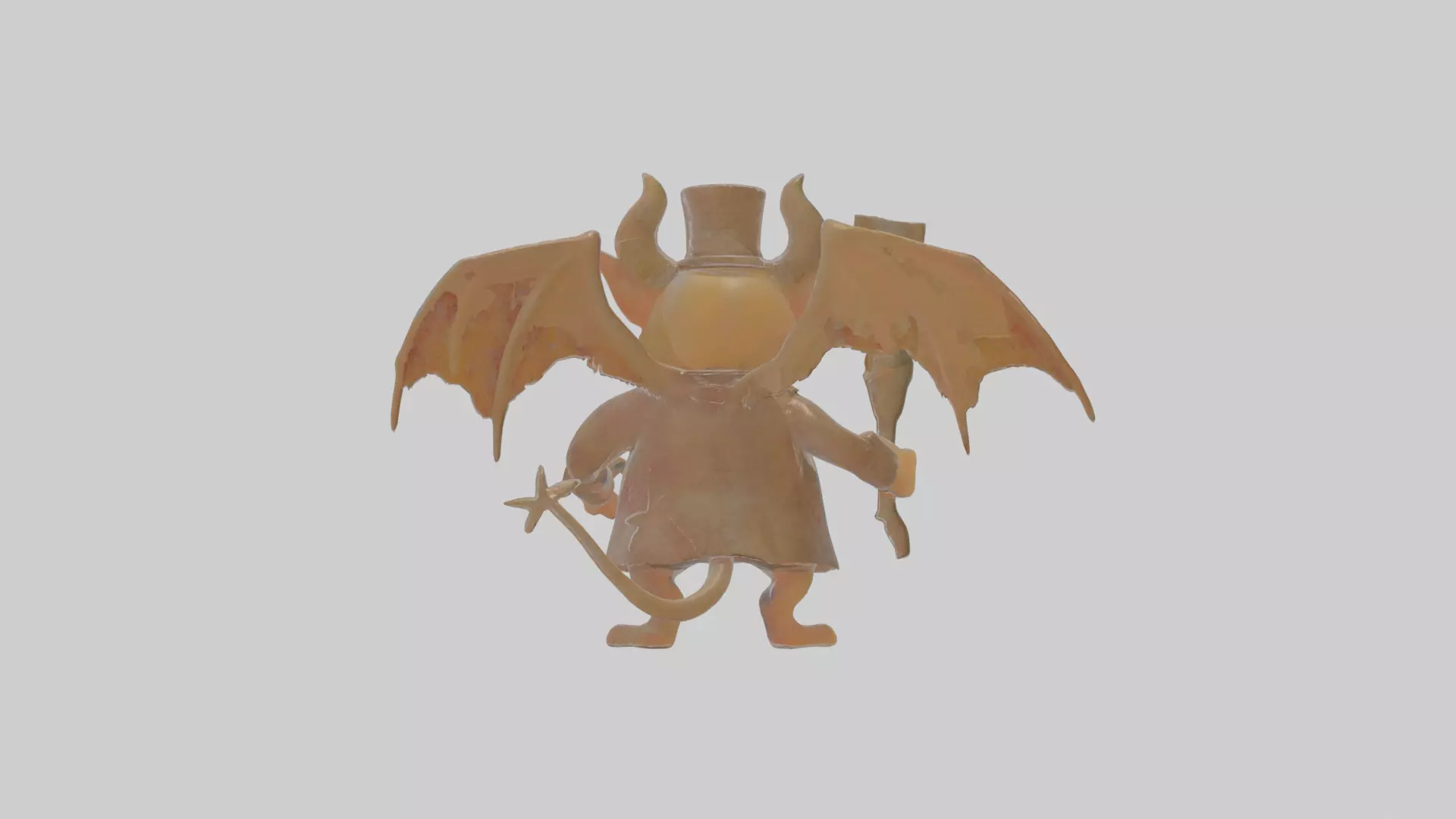 Cartoon Ignatius the Infernal Impresario Model Low-poly 3D model_0