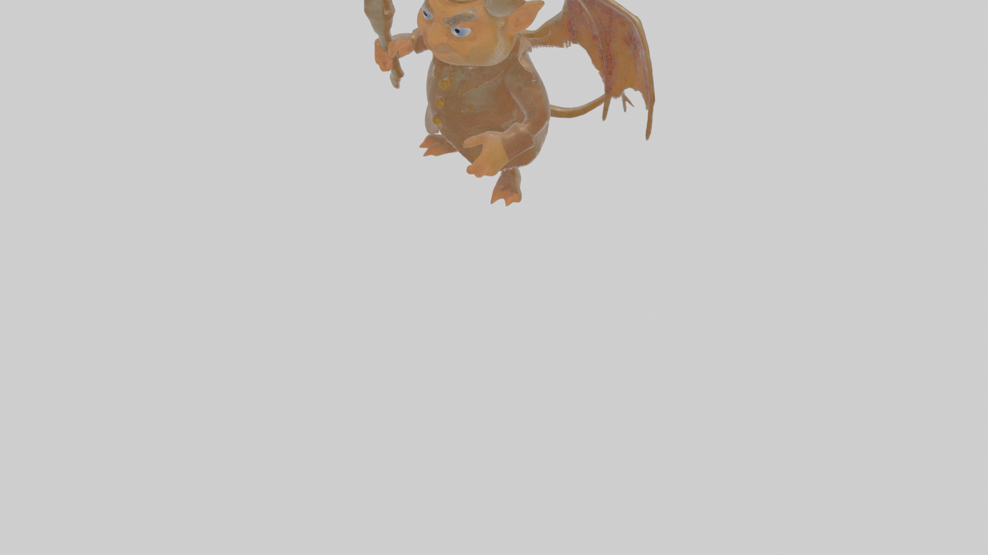 Cartoon Ignatius the Infernal Impresario Model Low-poly 3D model_9