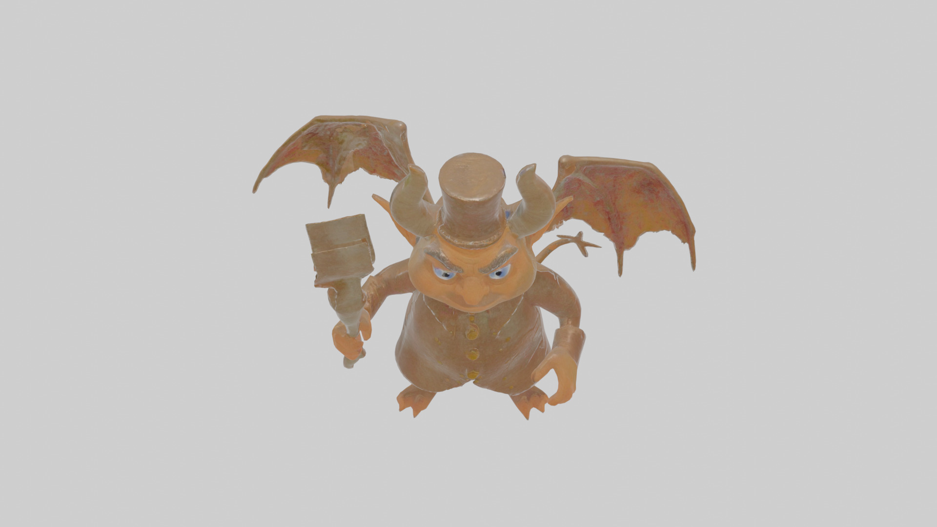 Cartoon Ignatius the Infernal Impresario Model Low-poly 3D model_25