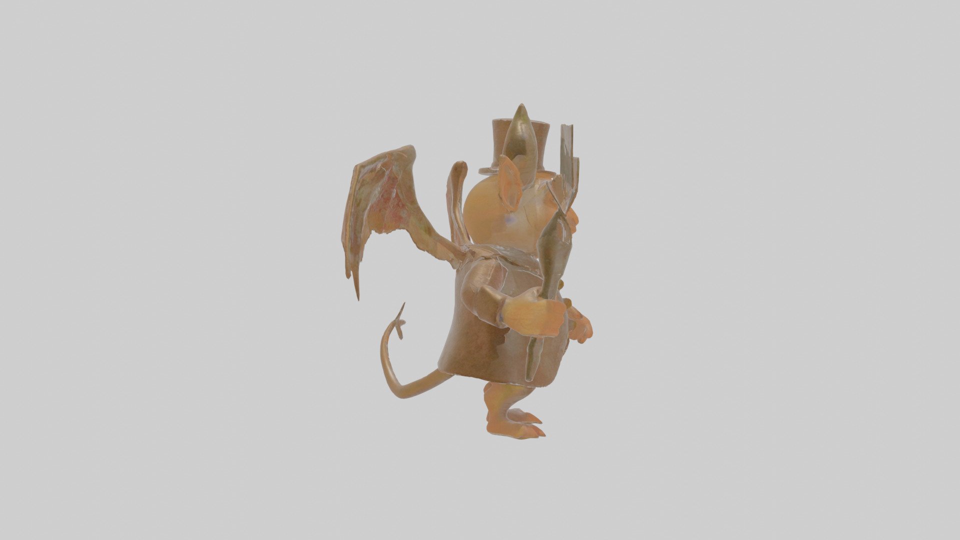Cartoon Ignatius the Infernal Impresario Model Low-poly 3D model_20