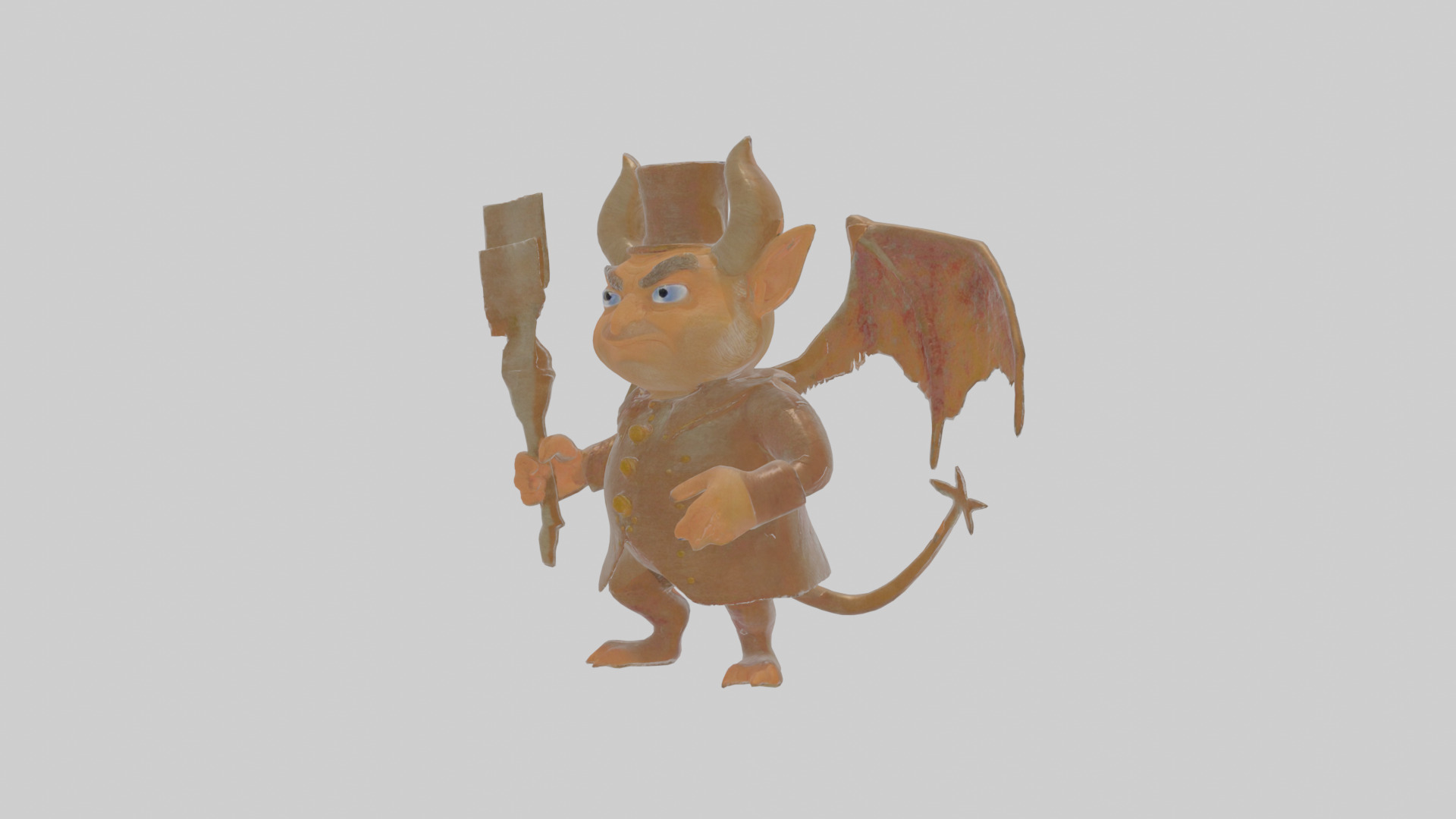 Cartoon Ignatius the Infernal Impresario Model Low-poly 3D model_13