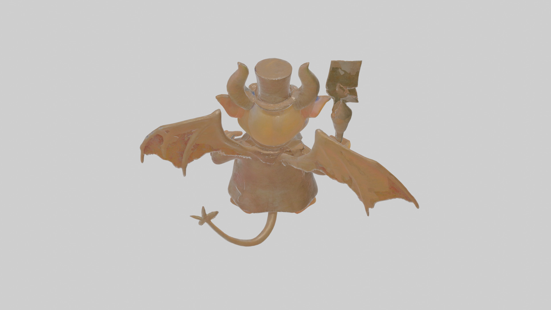 Cartoon Ignatius the Infernal Impresario Model Low-poly 3D model_22