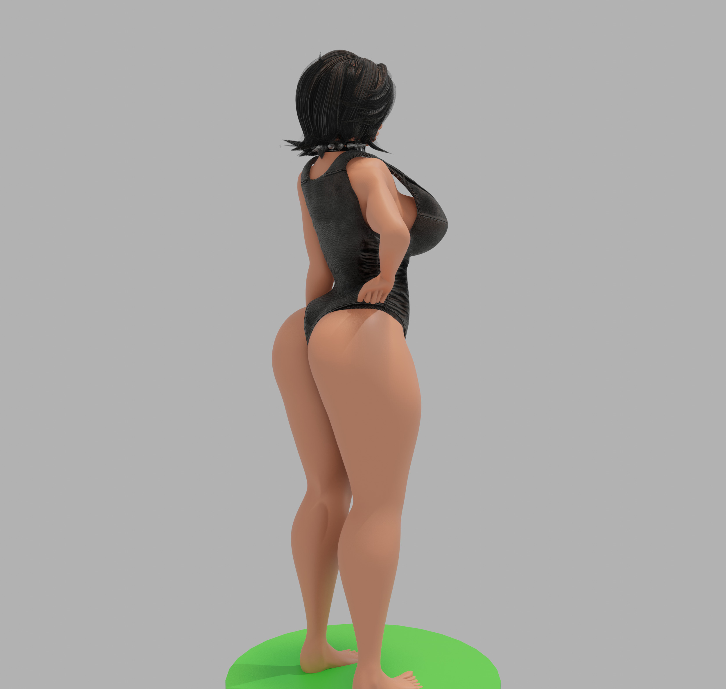 Goth Girl 3D print model_7