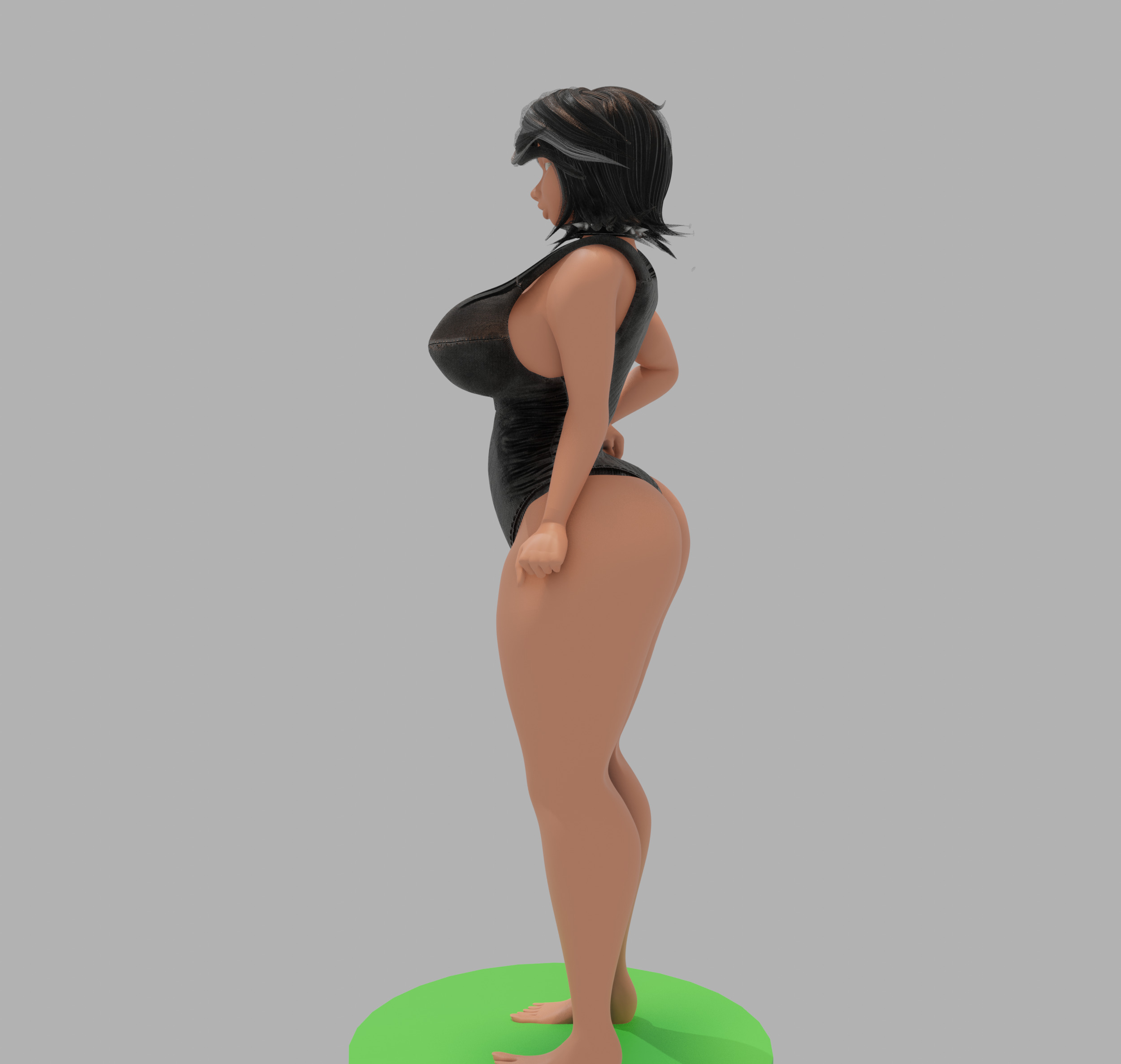Goth Girl 3D print model_5