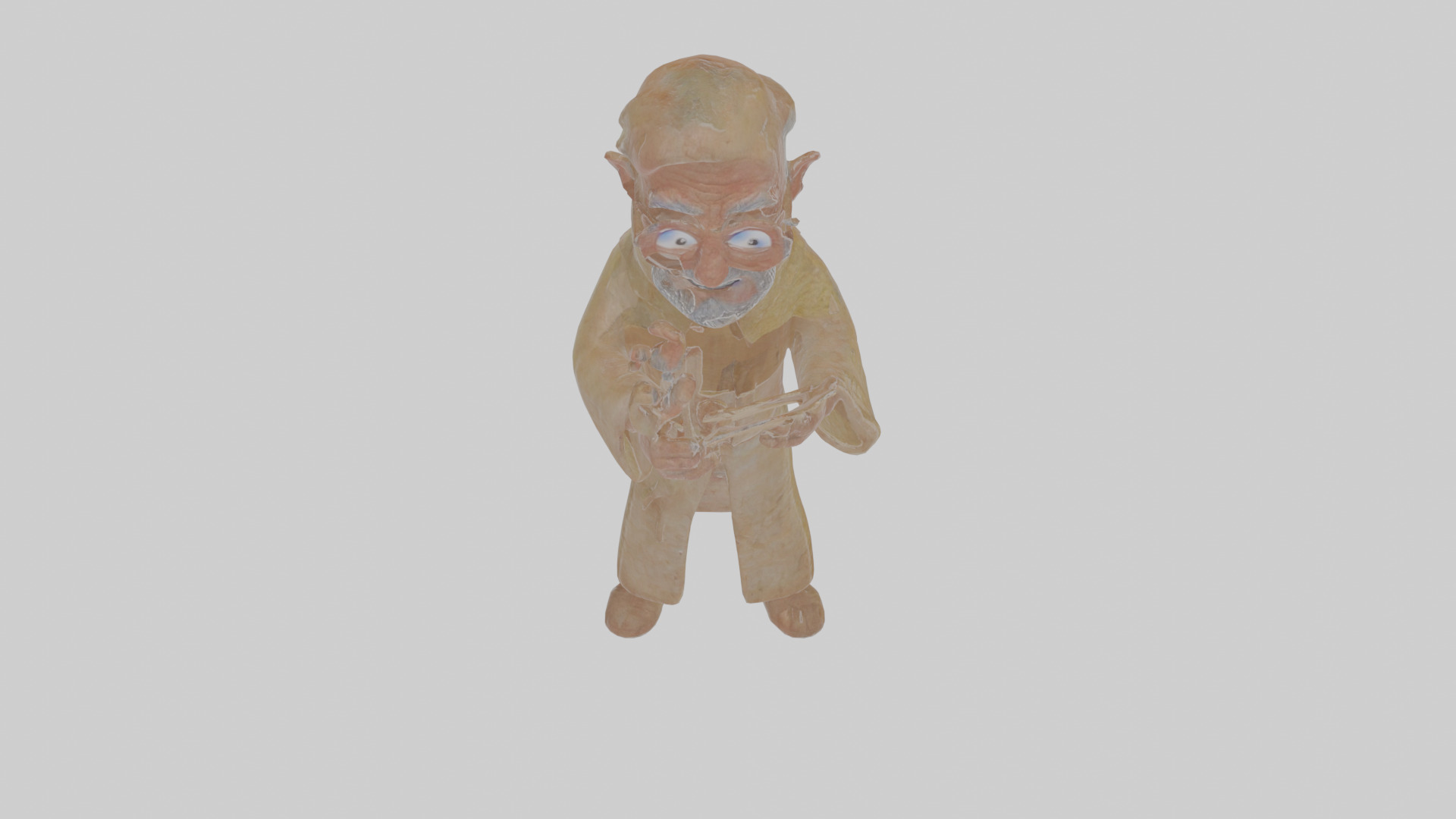 Cartoon Ignatius the Interpreter of Infernal Inscriptions Model Low-poly 3D model_24