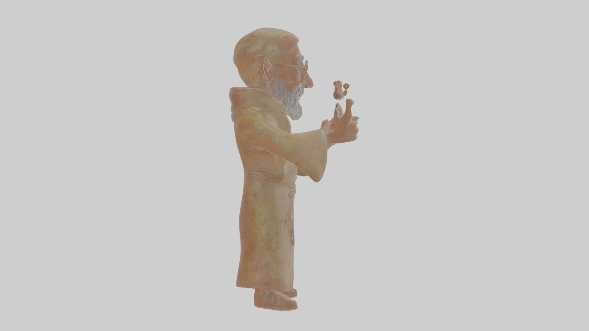 Cartoon Ignatius the Interpreter of Infernal Inscriptions Model Low-poly 3D model_21
