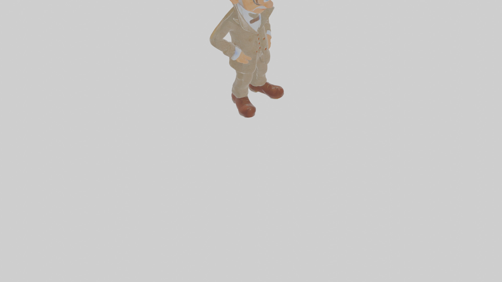 Cartoon Ignatius the Inventor of Inescapable Illusions Model Low-poly 3D model_9