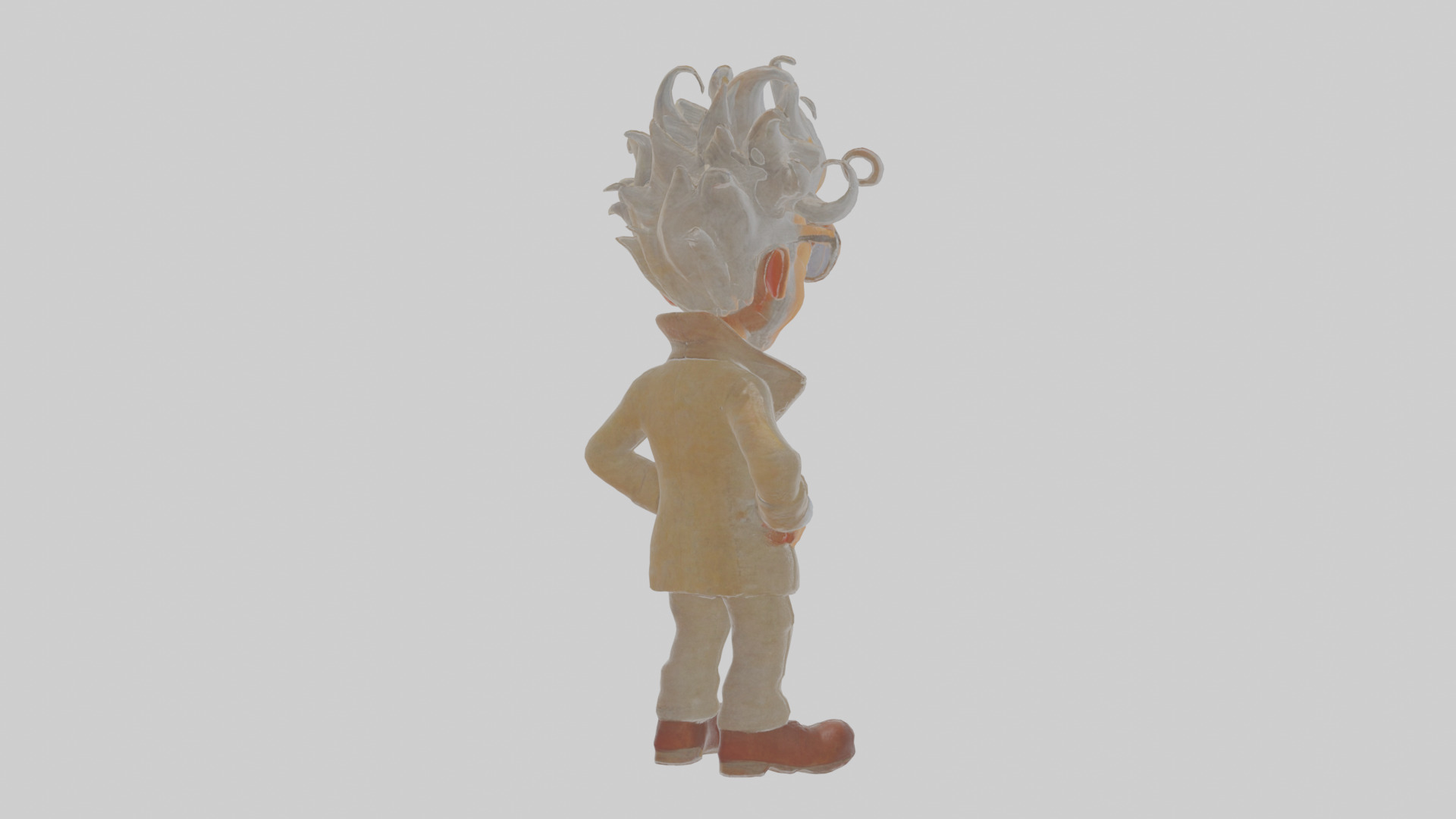 Cartoon Ignatius the Inventor of Inescapable Illusions Model Low-poly 3D model_2