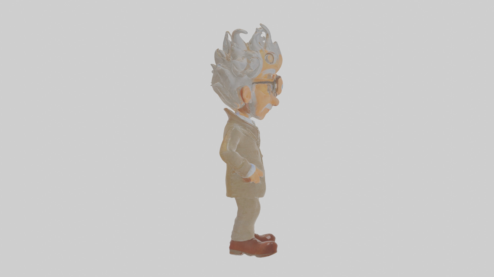 Cartoon Ignatius the Inventor of Inescapable Illusions Model Low-poly 3D model_18