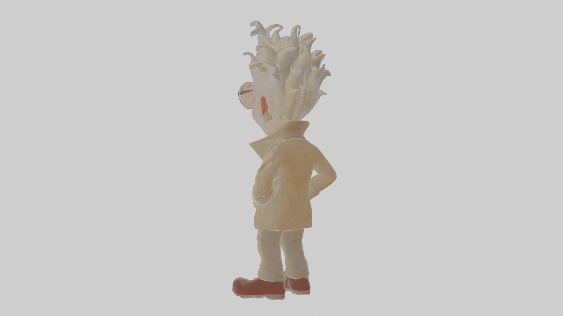 Cartoon Ignatius the Inventor of Inescapable Illusions Model Low-poly 3D model_1
