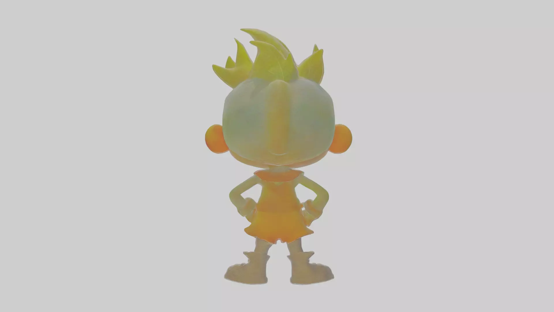Cartoon Iora Low-poly 3D model_0