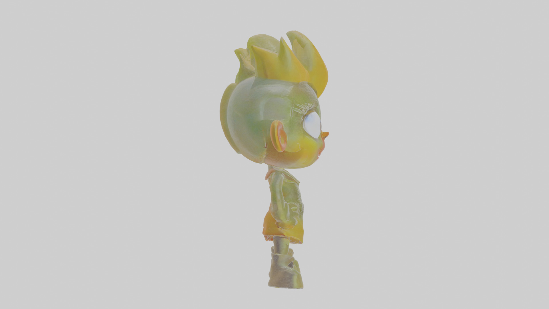 Cartoon Iora Low-poly 3D model_21