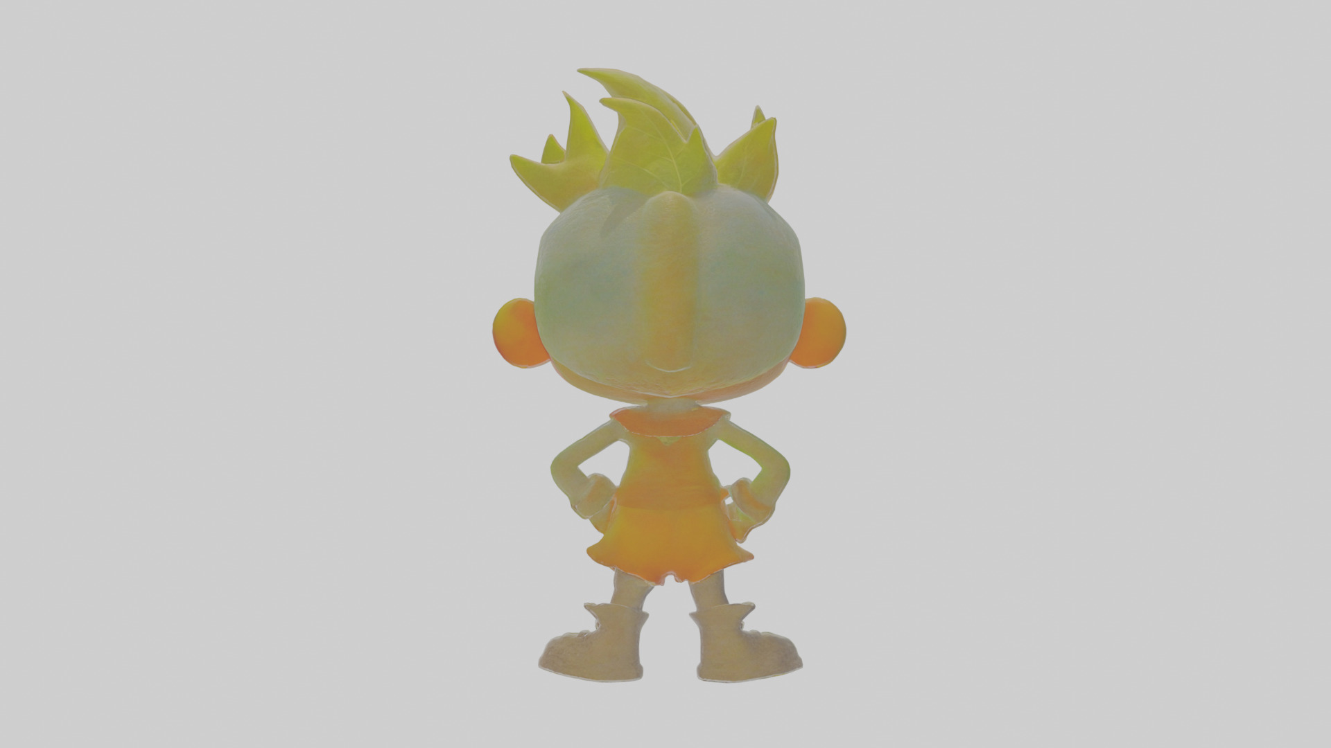 Cartoon Iora Low-poly 3D model_1