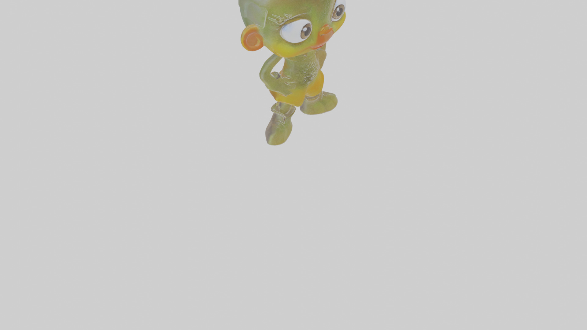 Cartoon Iora Low-poly 3D model_10