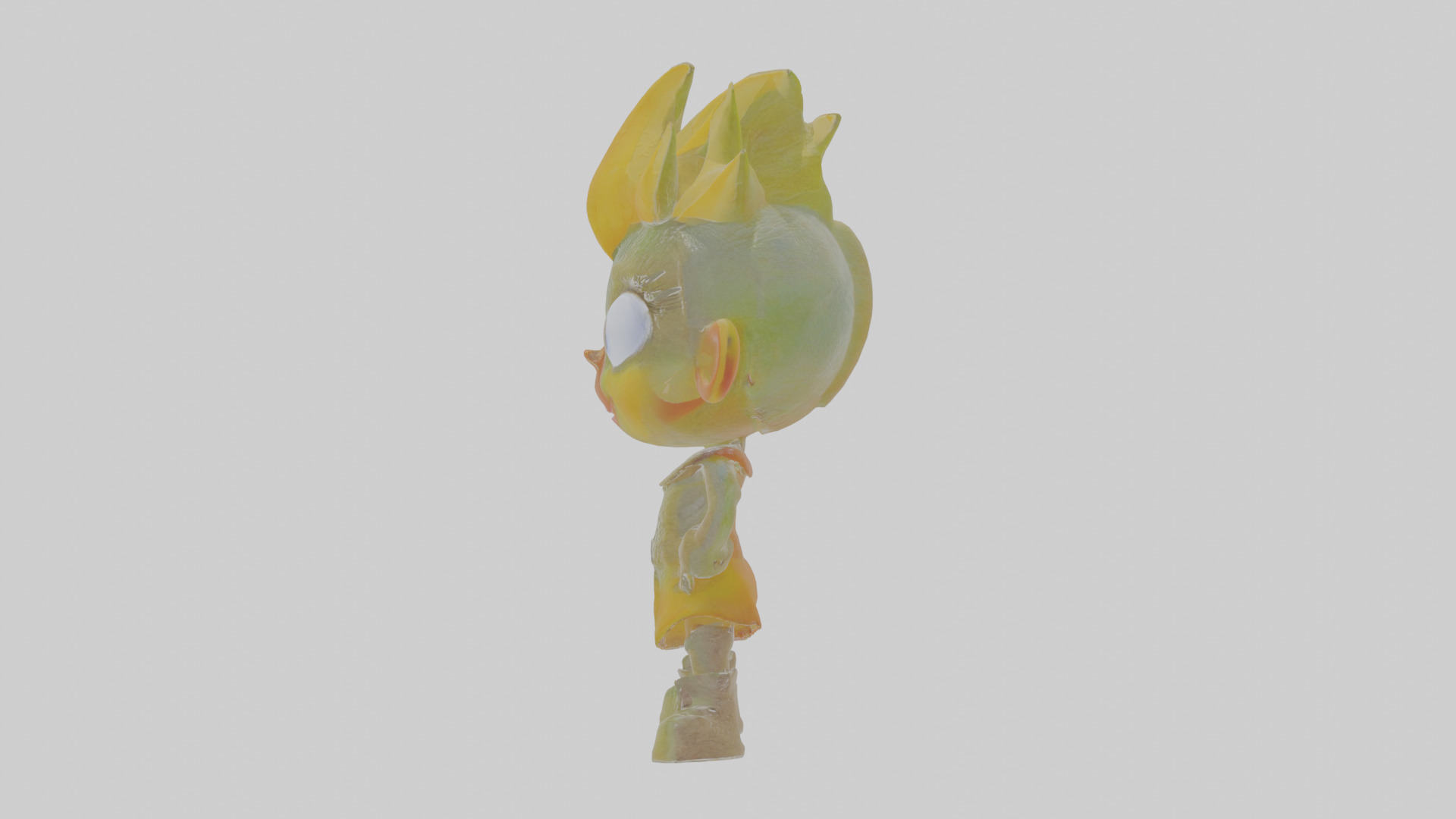 Cartoon Iora Low-poly 3D model_19