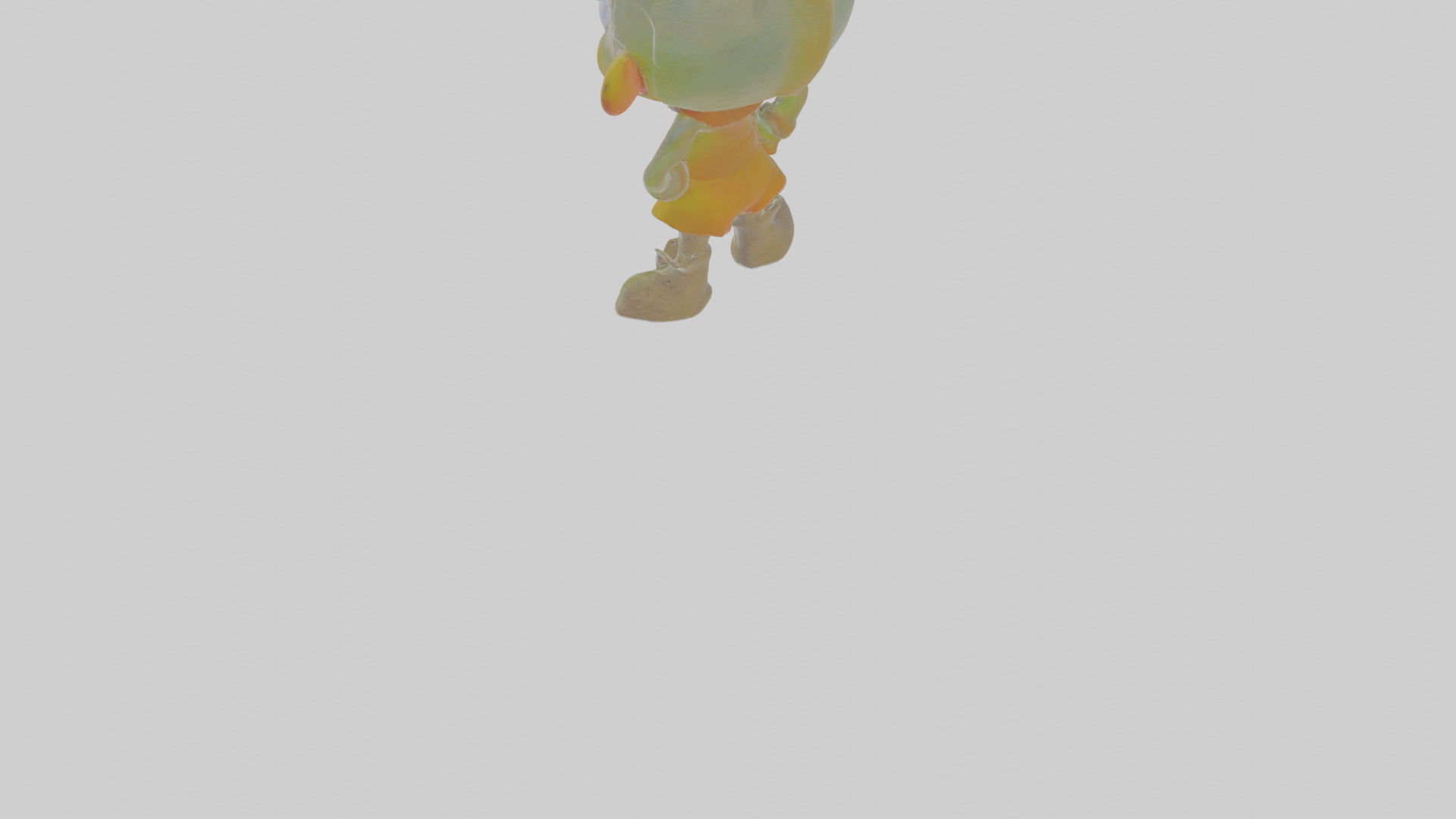 Cartoon Iora Low-poly 3D model_6