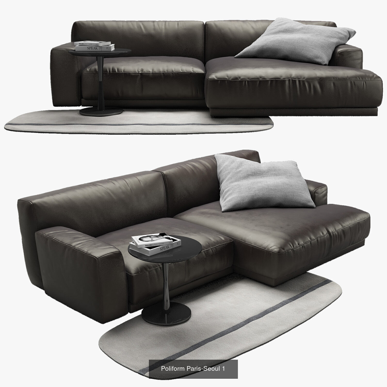Poliform 12 sofa set 3D Model Collection_9