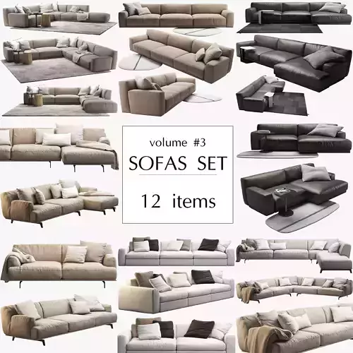 Poliform 12 sofa set