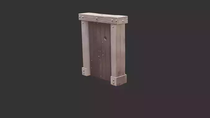 Rustic Wooden Tavern Door