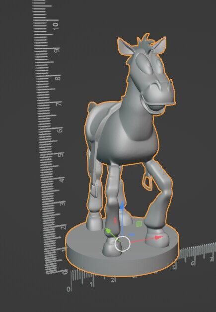 Bullseye Toy Horse  10cm Action Figure STL  Pre-Supported   3D print model_5
