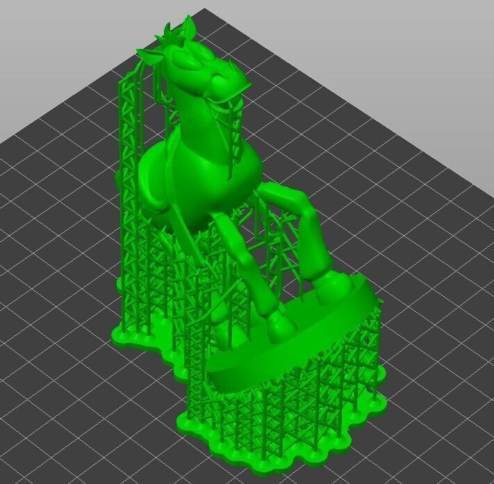 Bullseye Toy Horse  10cm Action Figure STL  Pre-Supported   3D print model_6