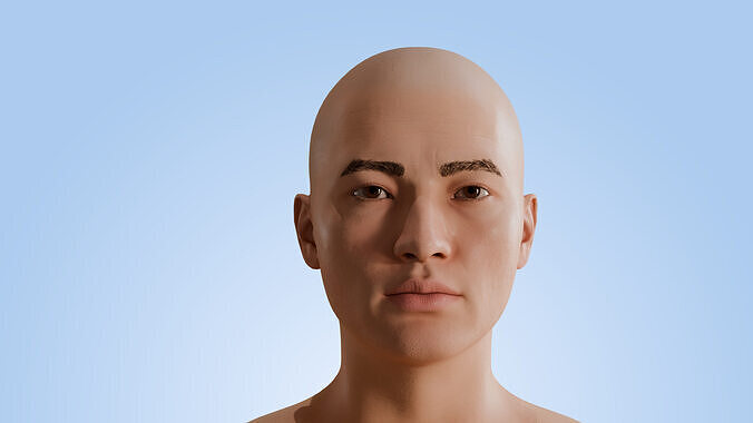 Asian man realistic 3d model 3D model