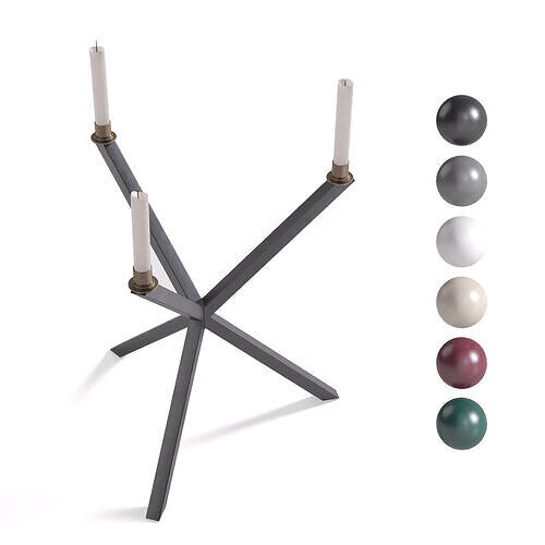 Candleholder Tripod by NEB 3D model