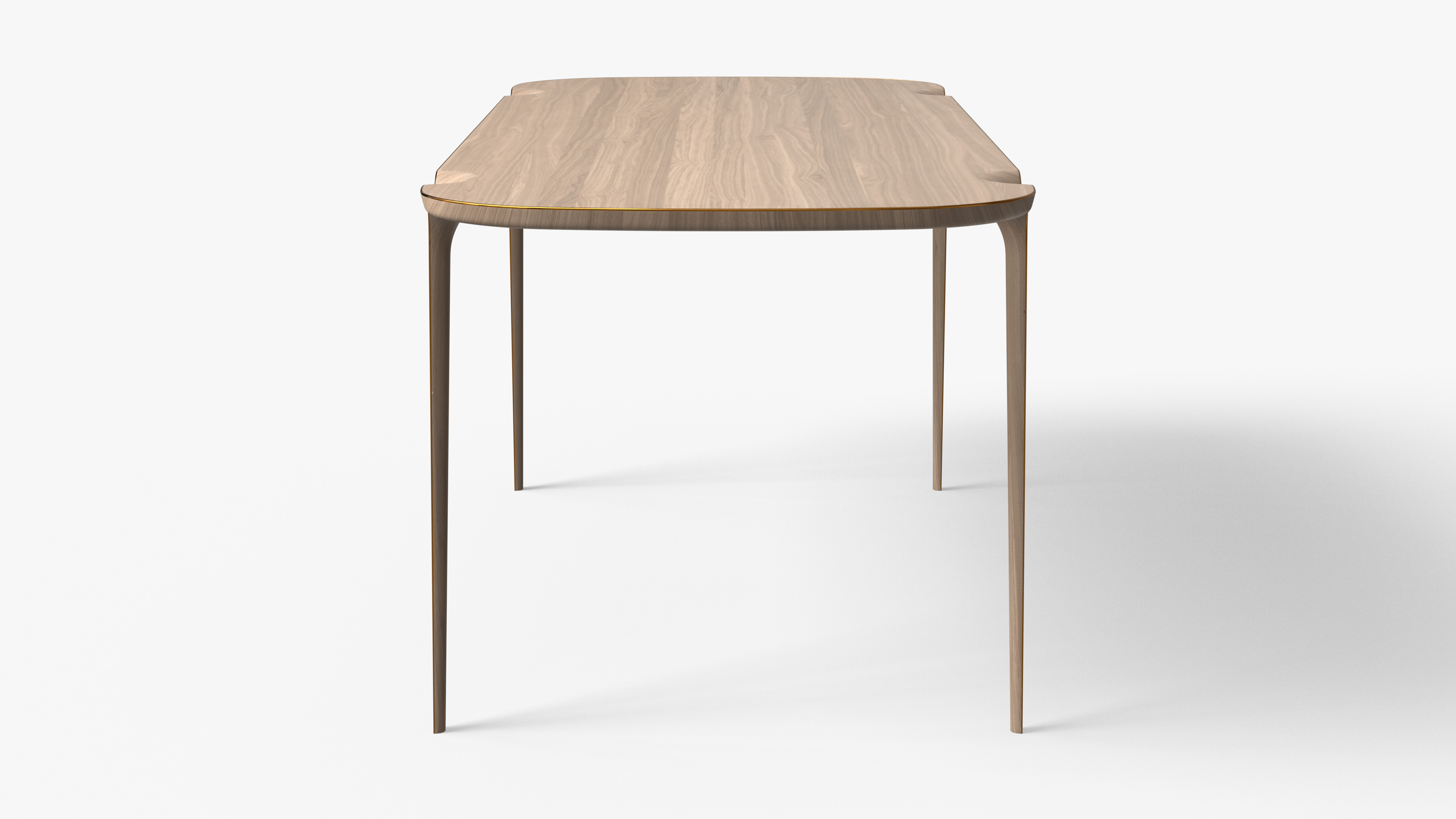 Vortex Wood Table Low-poly 3D model_5