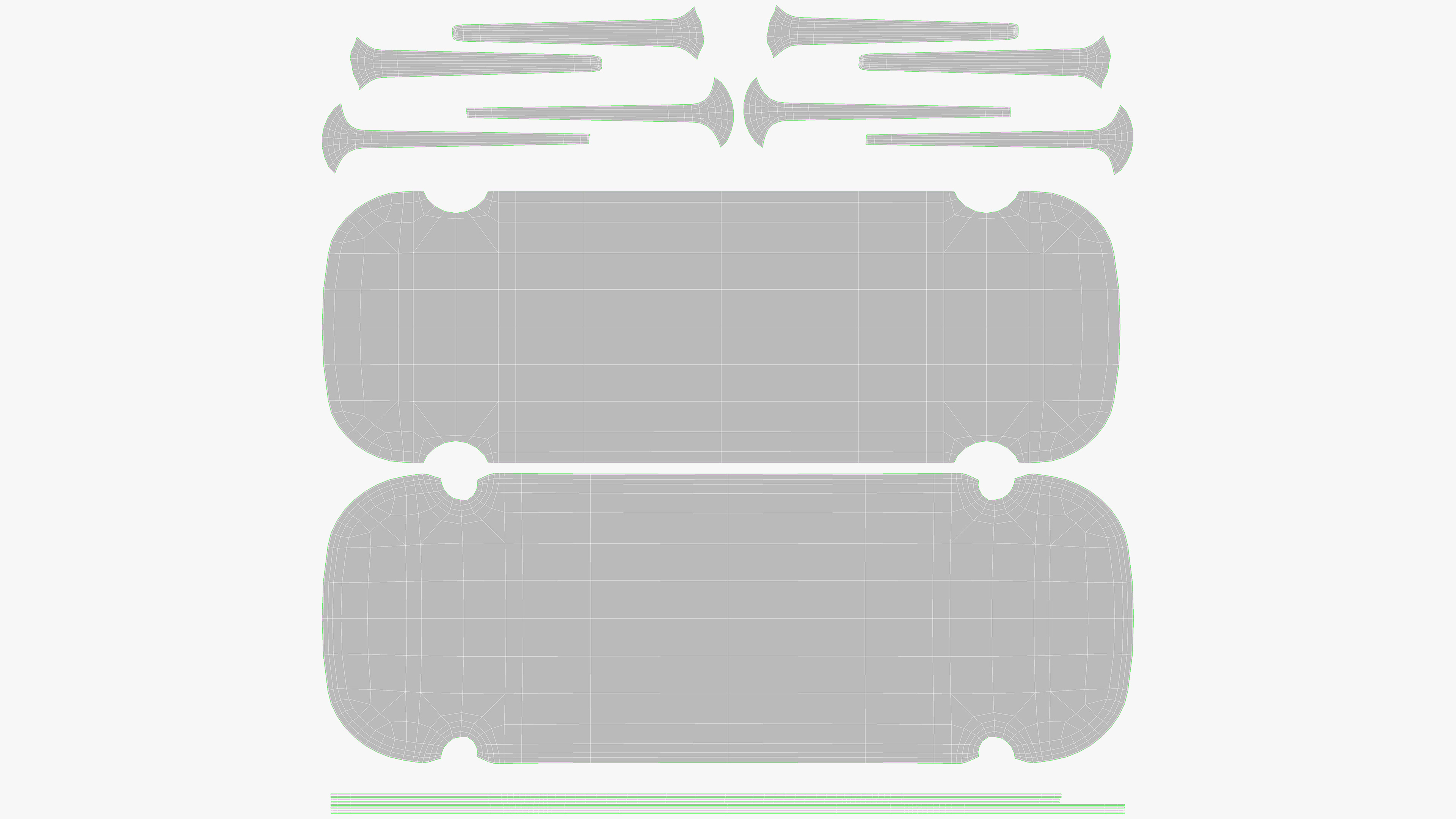 Vortex Wood Table Low-poly 3D model_9