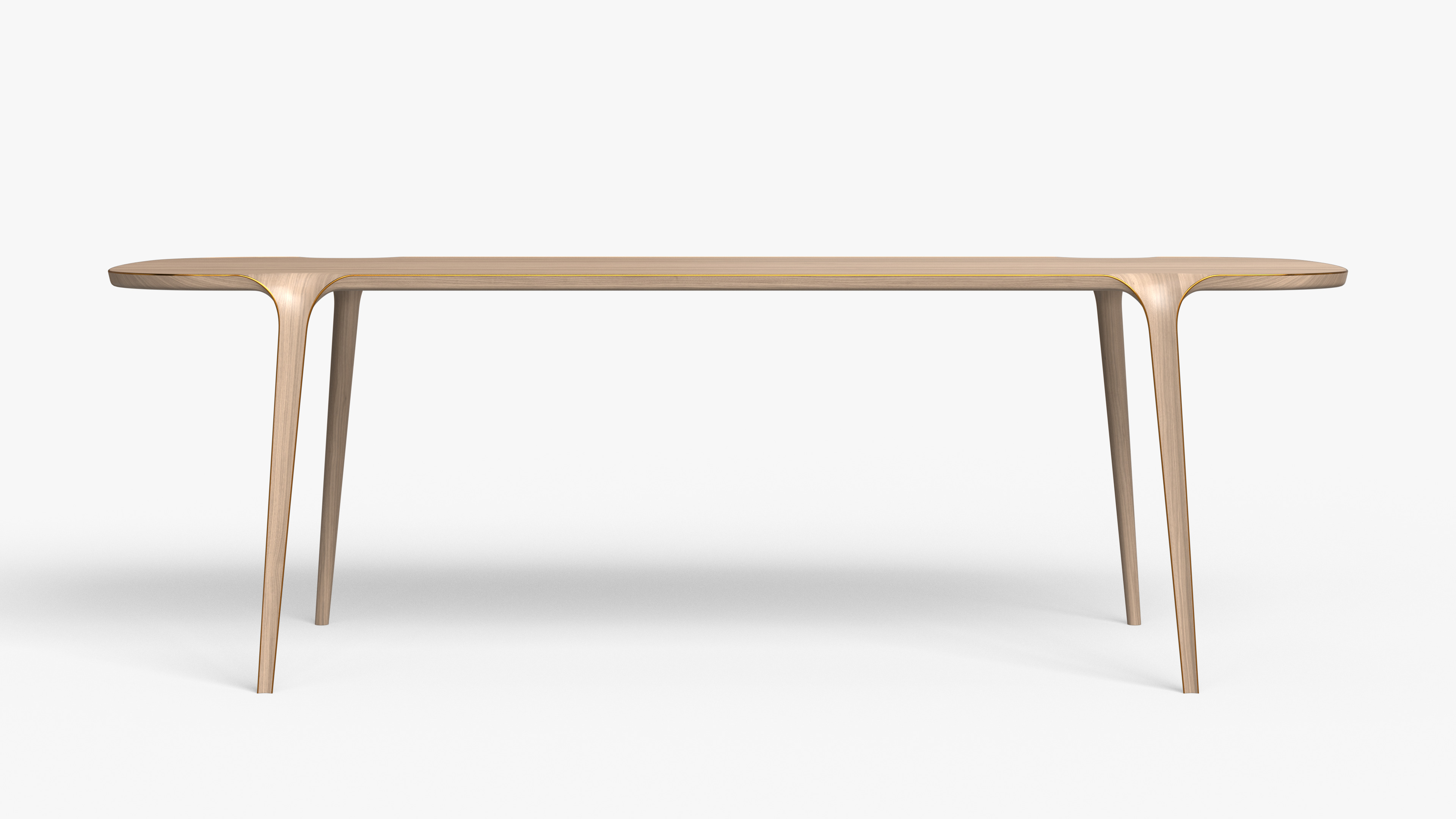 Vortex Wood Table Low-poly 3D model_4