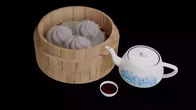 Chinese breakfast food soup bao Dimsum