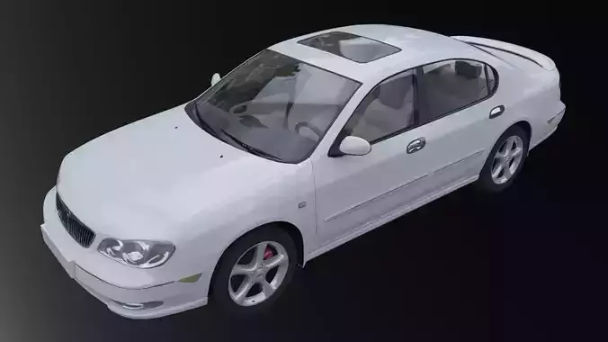 Nissan Maxima QX A33 Cefiro Low-poly 3D model