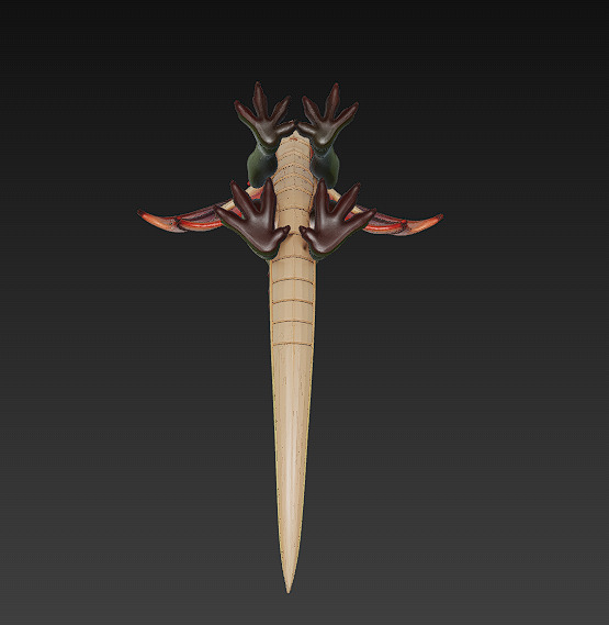 Dragon Realistic 3D Model Basic - Low Poly Realistic Low-poly 3D model_8