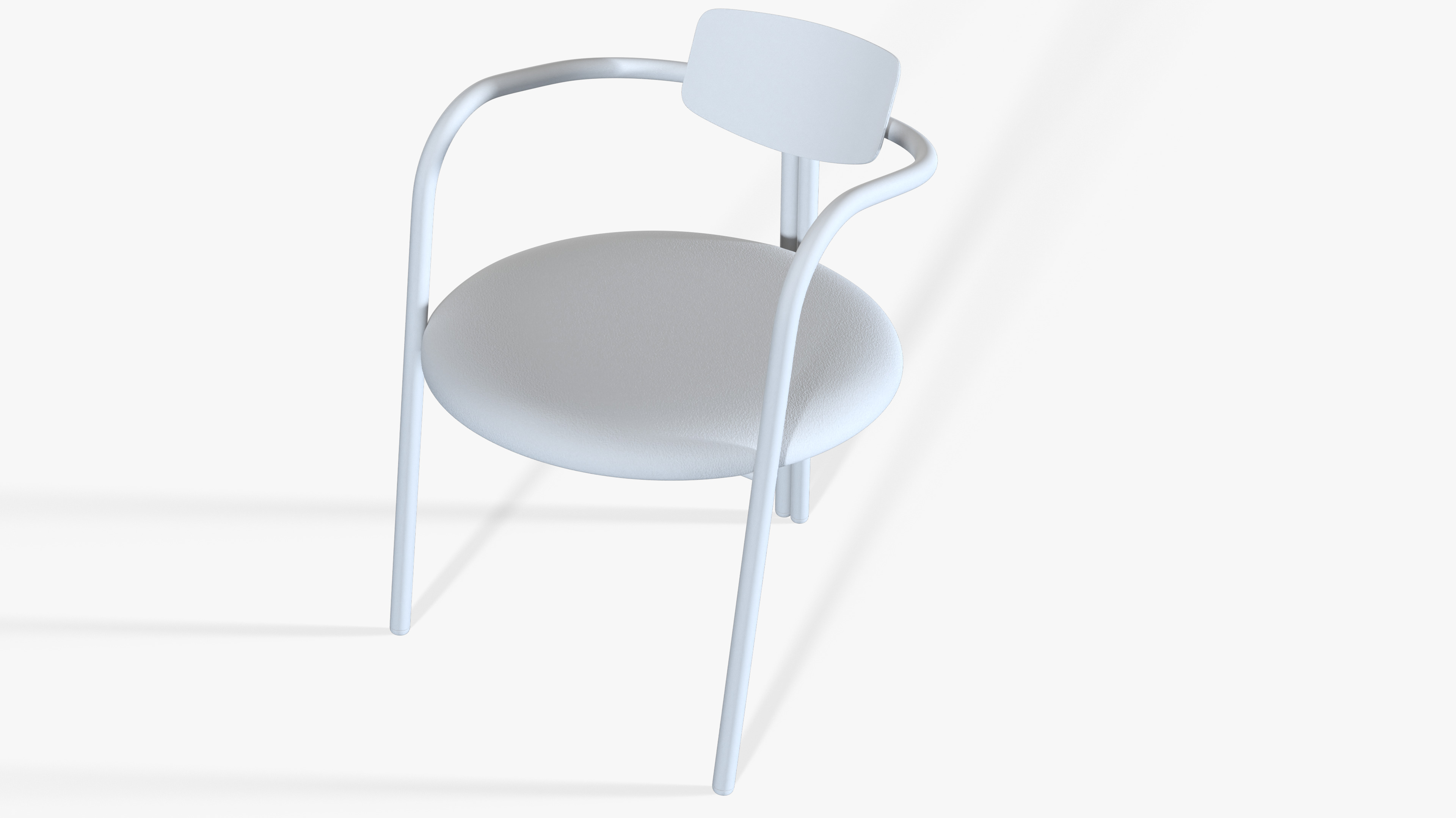 Chair Modern Low-poly 3D model_7