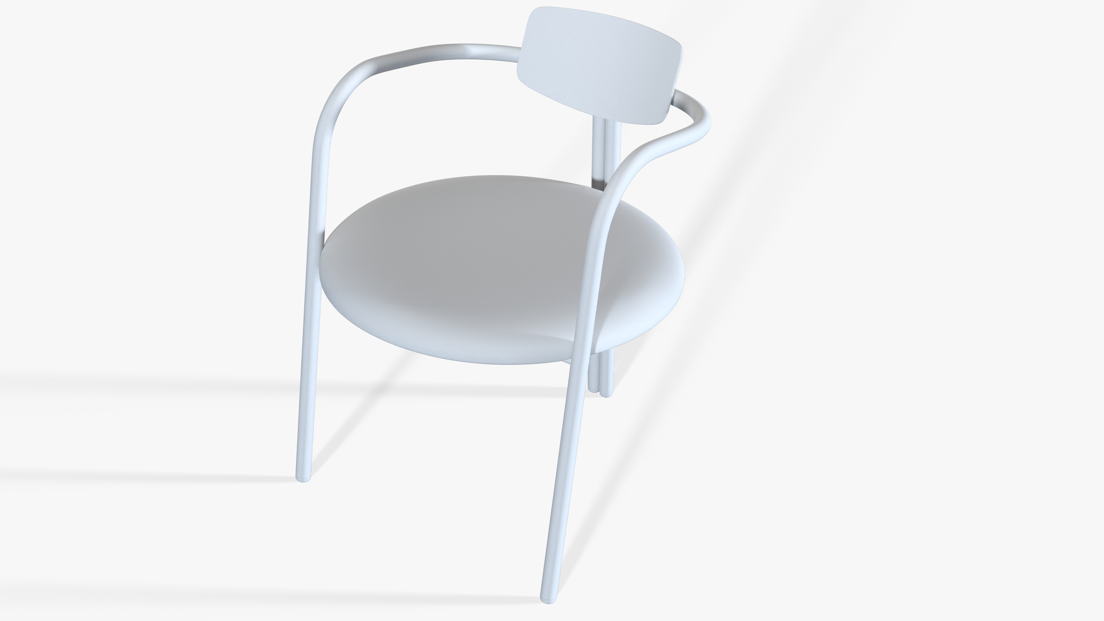 Chair Modern Low-poly 3D model_8