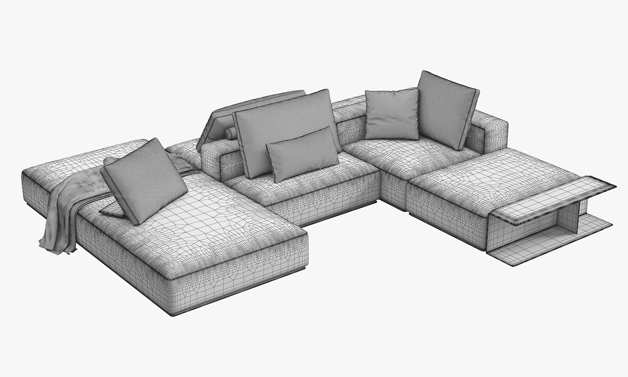 Poliform Westside Sofa set 4 3D model_15