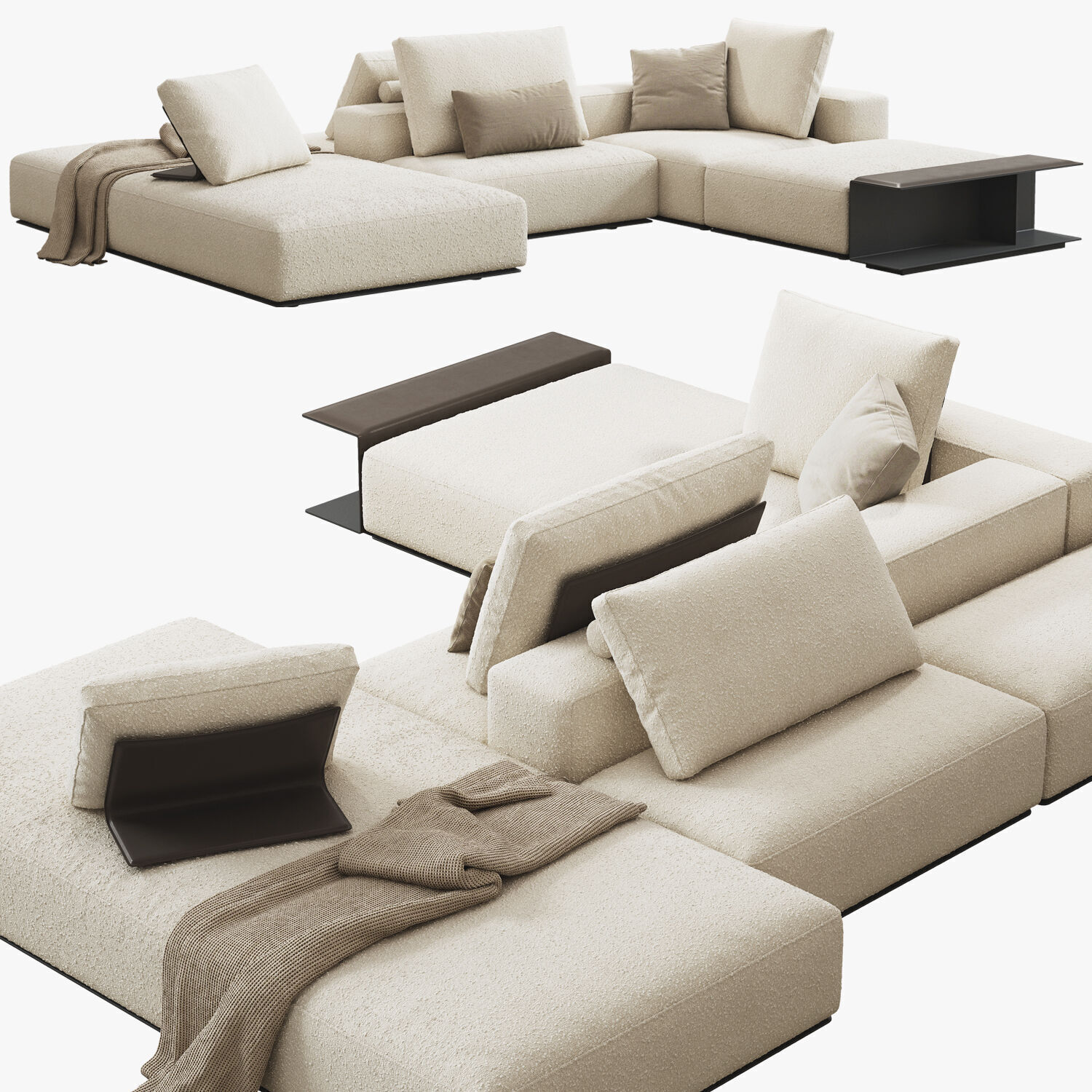 Poliform Westside Sofa set 4 3D model_1