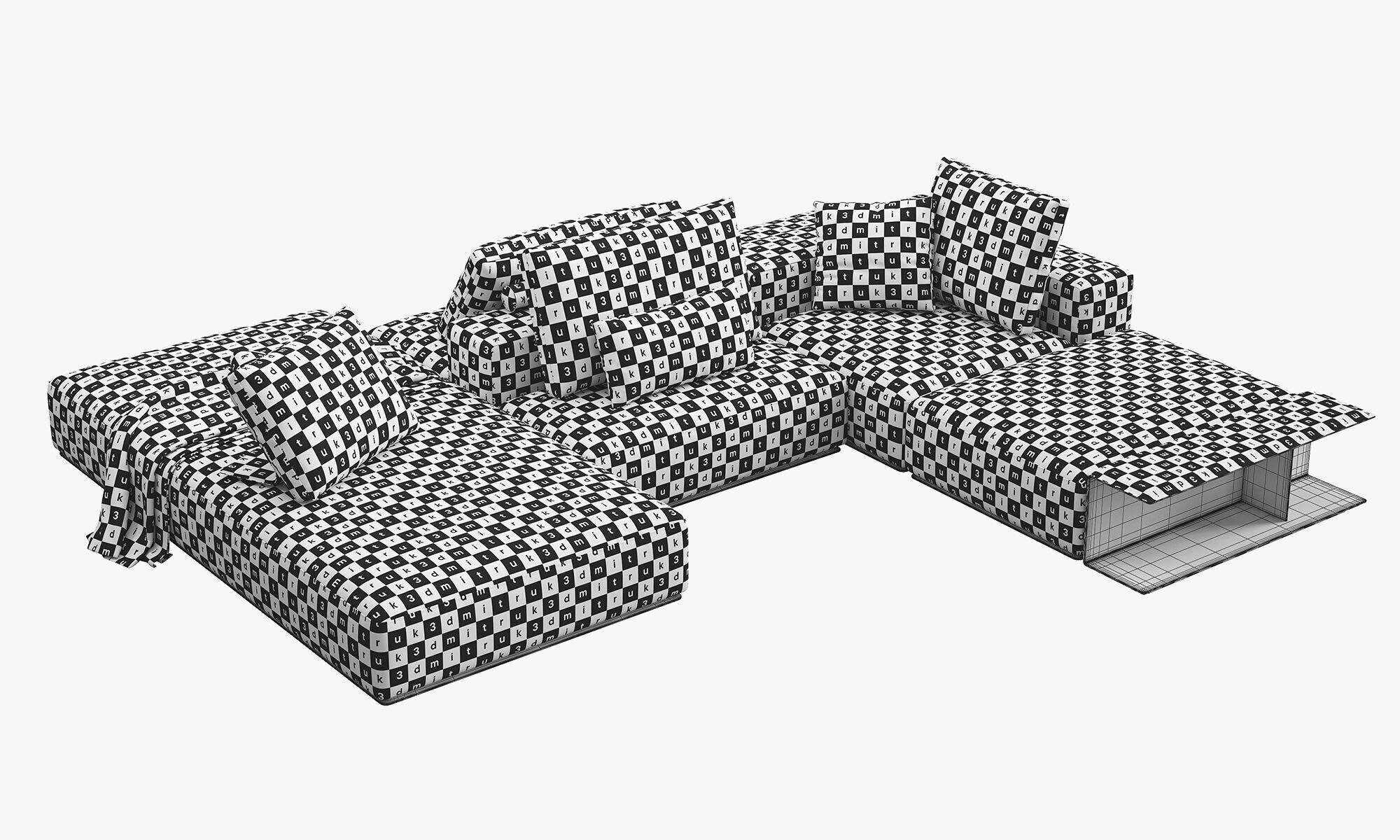 Poliform Westside Sofa set 4 3D model_16