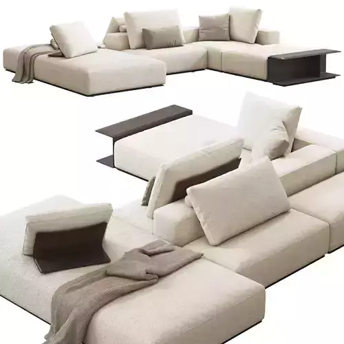 Poliform Westside Sofa set 4 3D model
