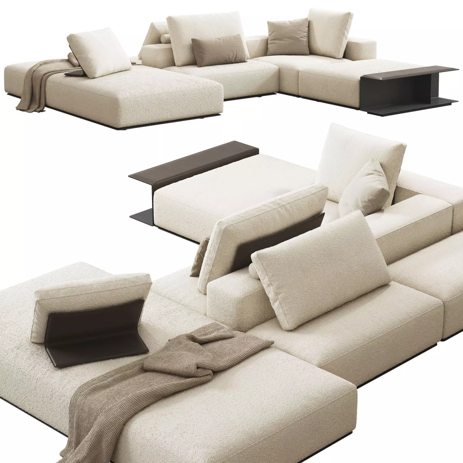 Poliform Westside Sofa set 4 3D model_0