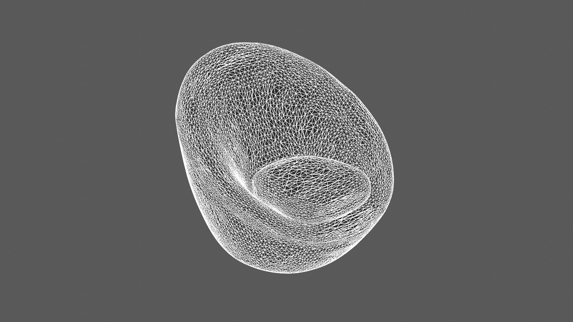 Modern White Textured Lounge Chair 3D Model 3D model_6