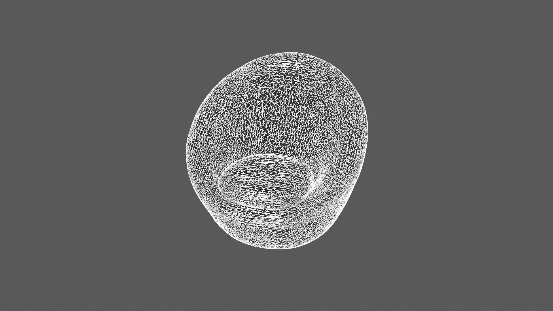 Modern White Textured Lounge Chair 3D Model 3D model_7