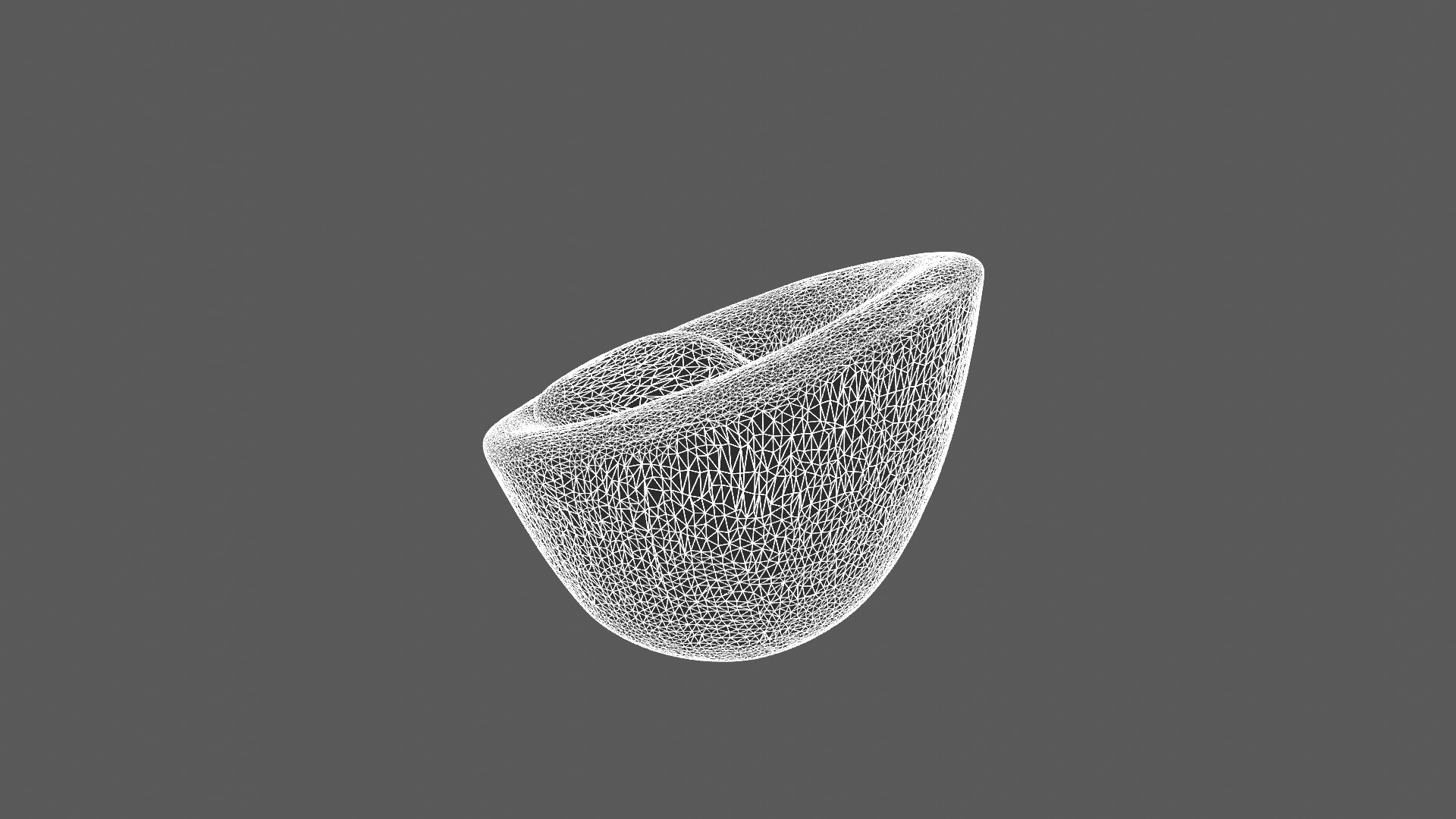 Modern White Textured Lounge Chair 3D Model 3D model_9