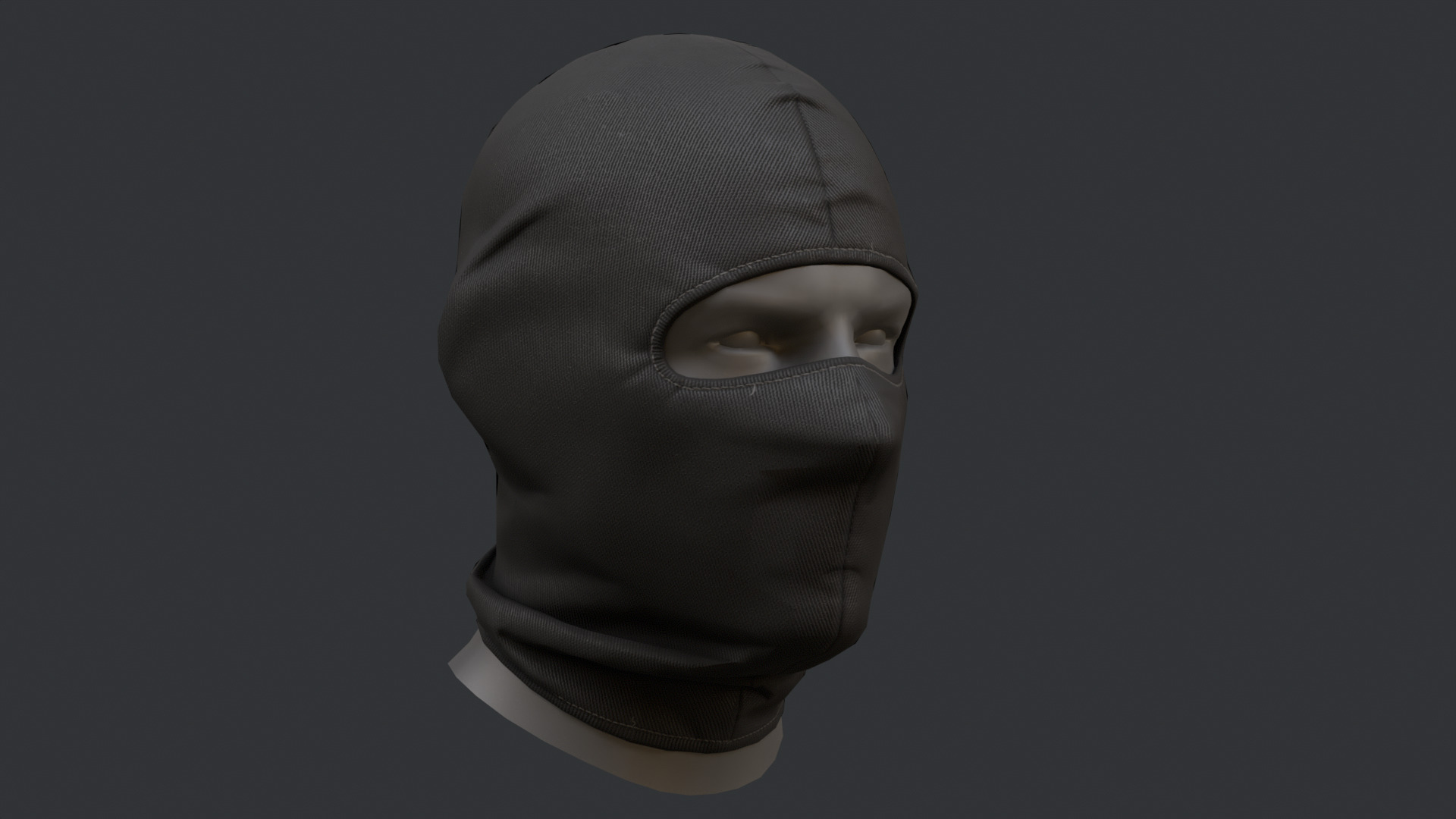 Balaclava  Low-poly 3D model_9