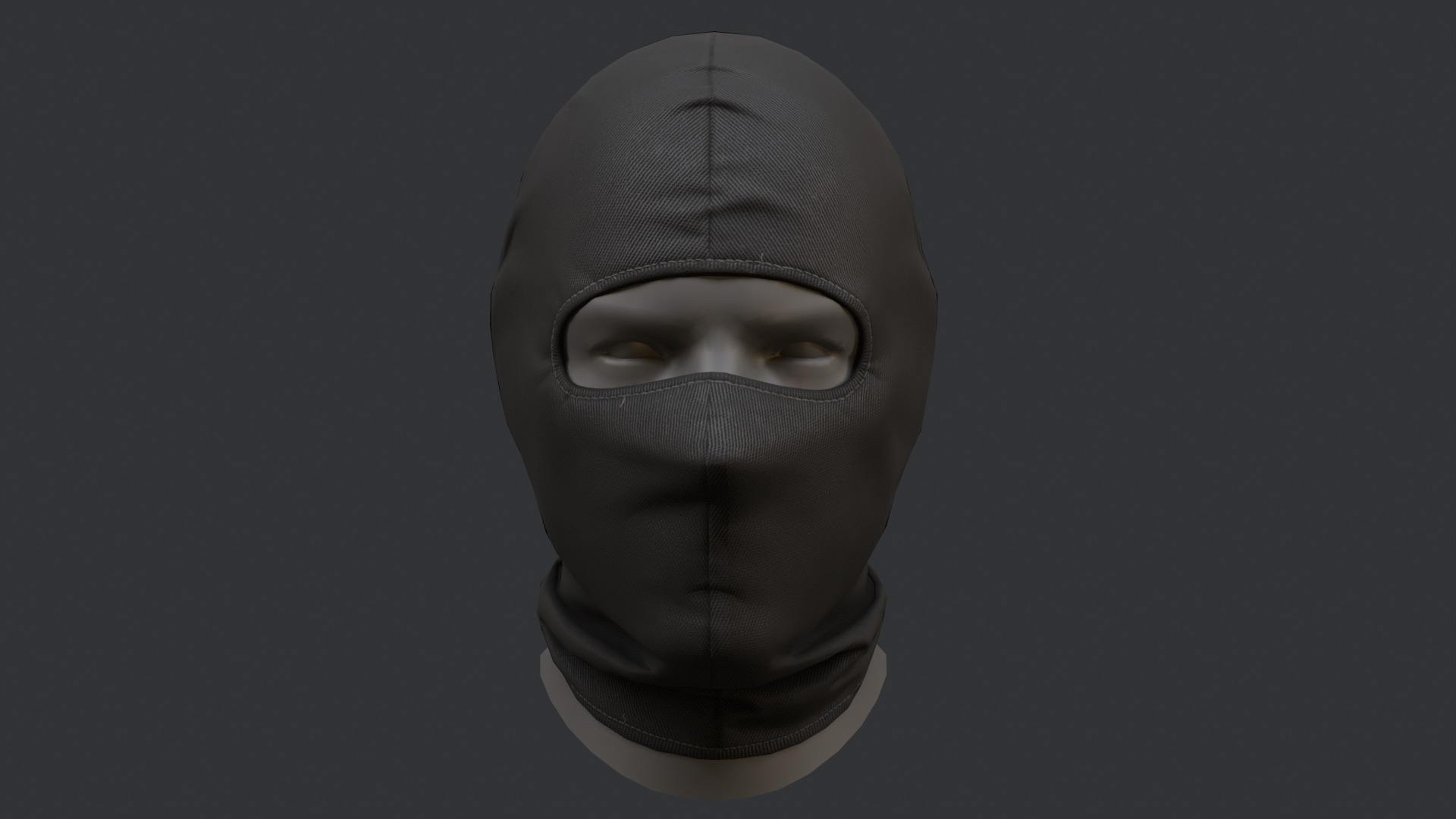 Balaclava  Low-poly 3D model_3