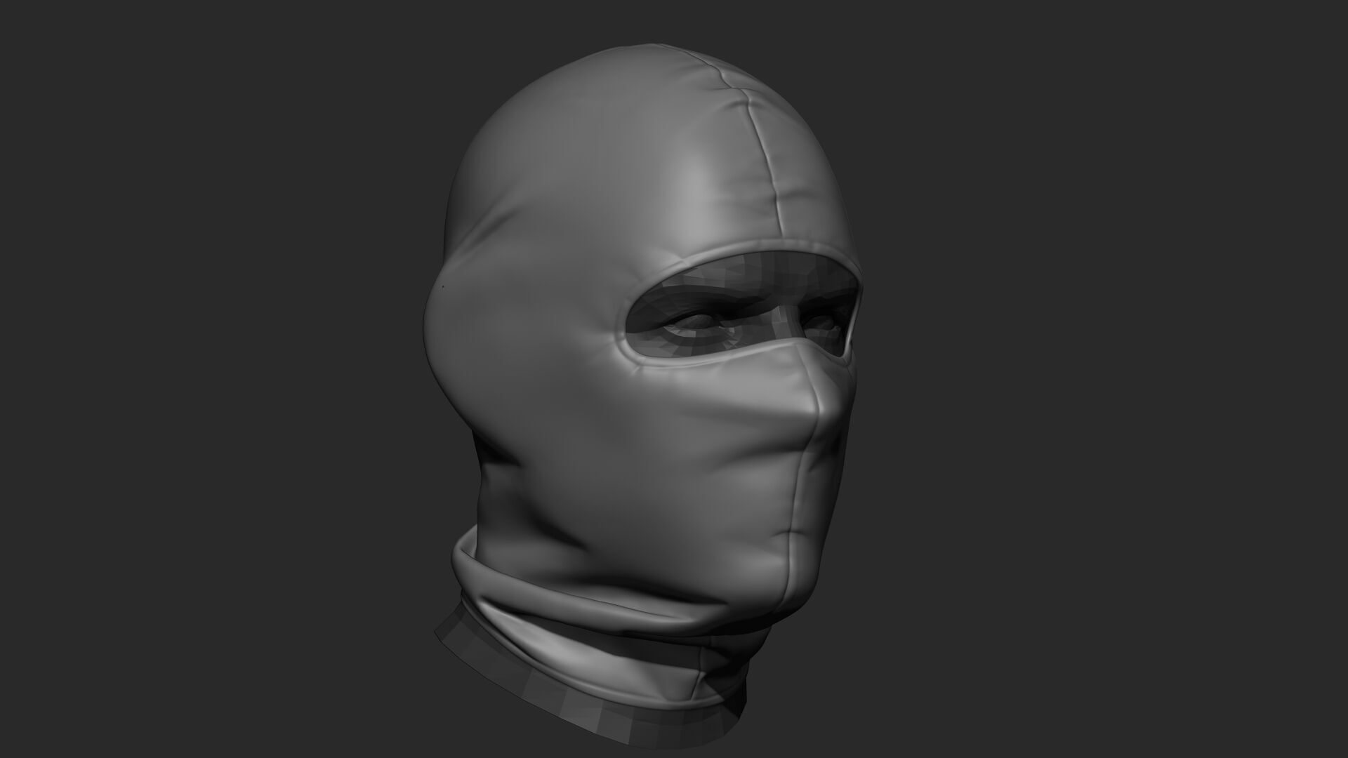 Balaclava  Low-poly 3D model_16